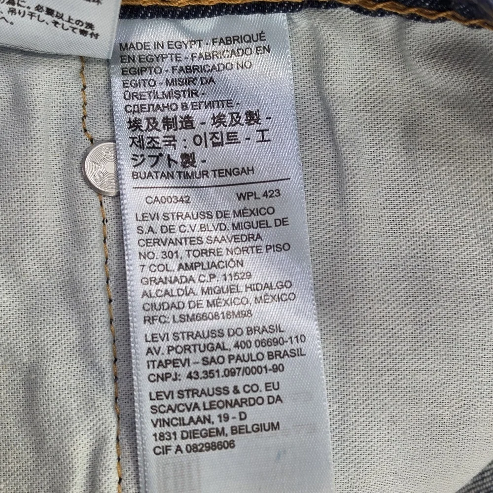 Levi's 559 Relaxed Straight Fit Jeans Blue Big & Tall Men's 54x29 NEW Stretch‎